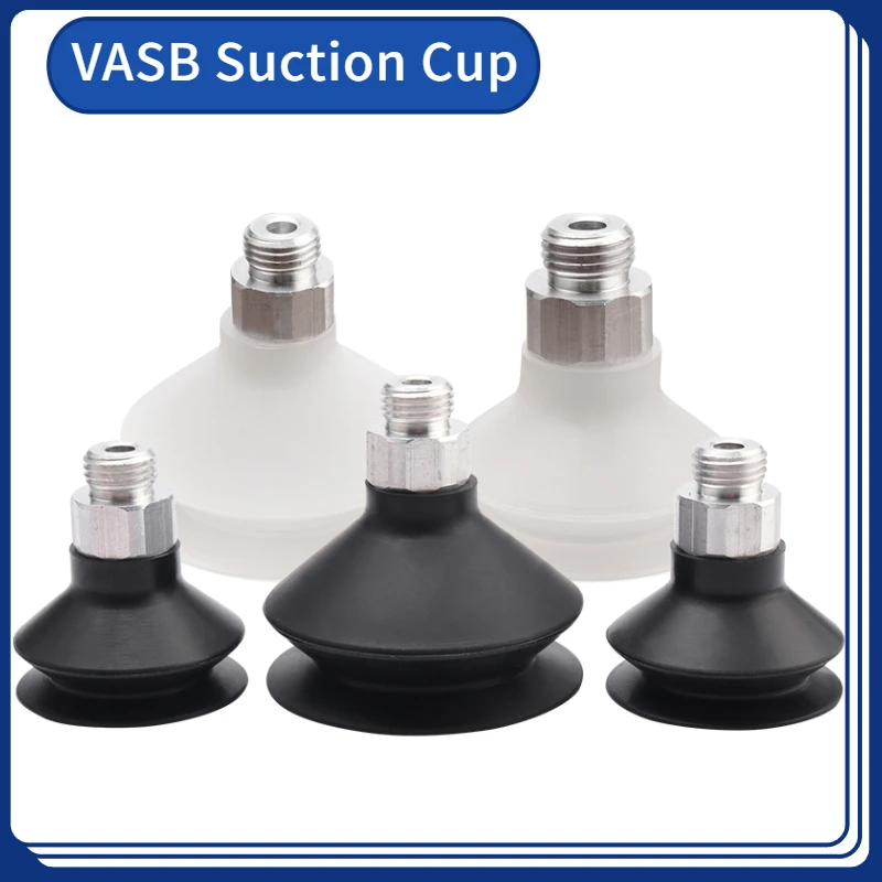 

Vacuum Chuck Sucker Pneumatic Bagging Machine Pad Variations VASB40/55-1/4-SI Manipulator Powerful Vacuum Suction Cup Silicone