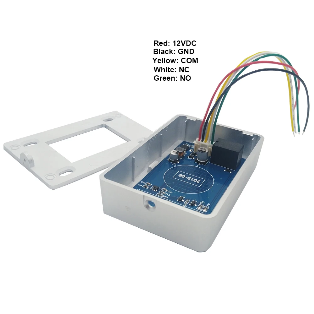 Imagem -04 - Indicador Led Verde Azul no nc com Sistema de Controle de Acesso Interruptor de Liberação da Fechadura da Porta Botão de Saída de Toque