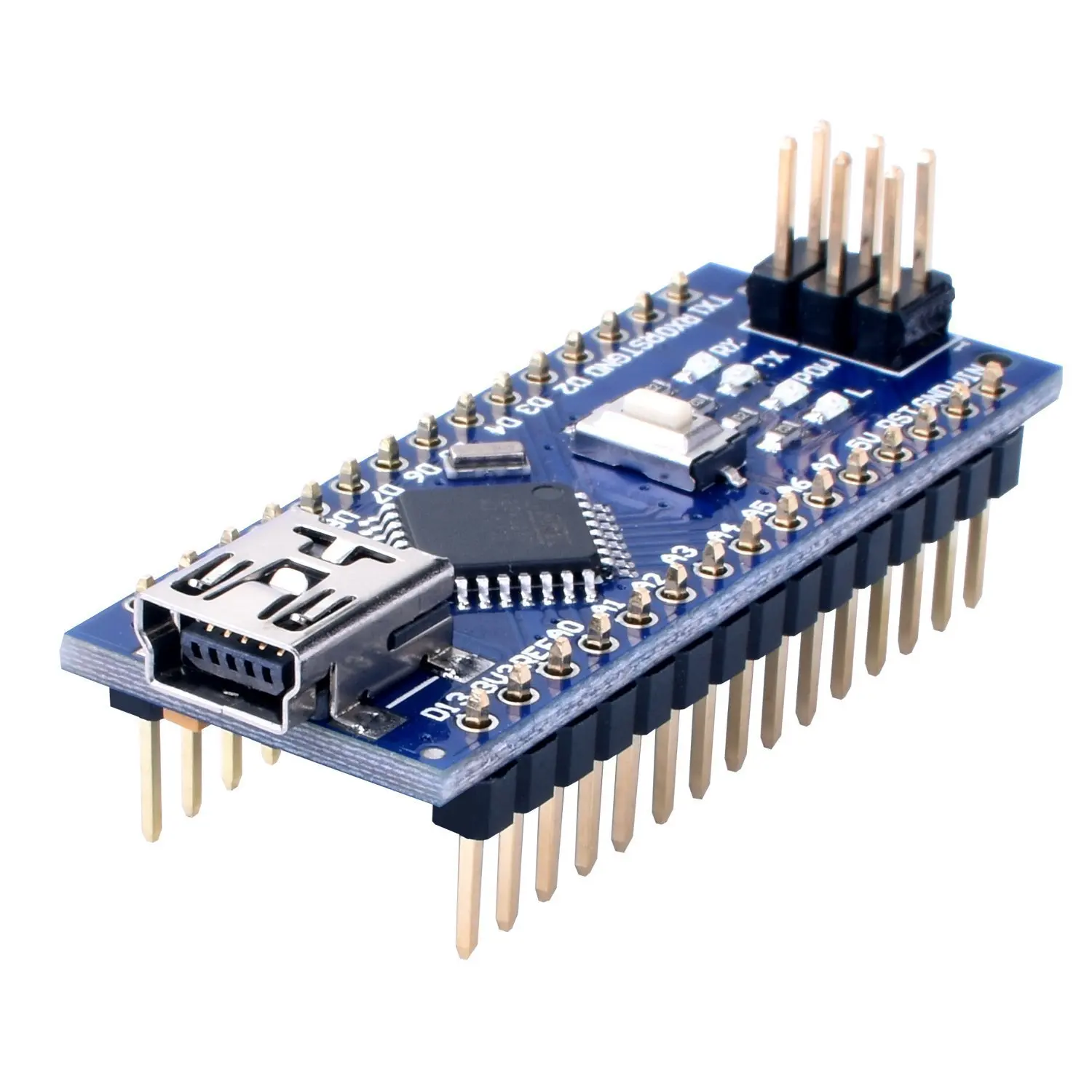 Mini Nano V3.0 Atmega328p 5v 16m Módulo de placa de controlador para Arduino, 10 piezas