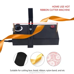 Small Hot Ribbon Cutter Machine DIY Manual Cuting Tool DIY Rope Band Craft Home DIY Ribbon Cutter Thermal M09 21 Dropship