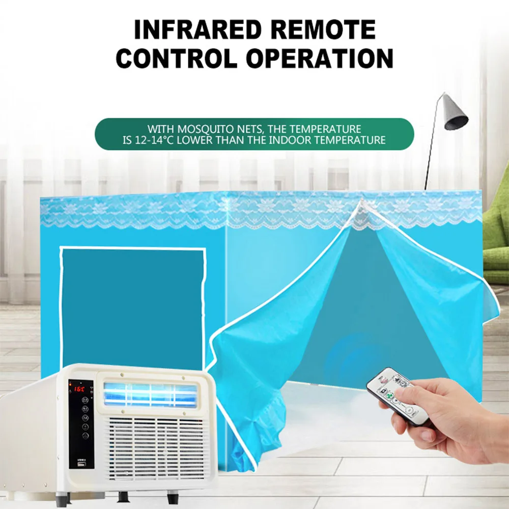 Máy Lạnh Di Động Chống Muỗi Điều Hòa Không Khí Điện Thú Cưng Nhỏ Ký Túc Xá Sinh Viên Giường Mini Di Động Loại Cửa Sổ