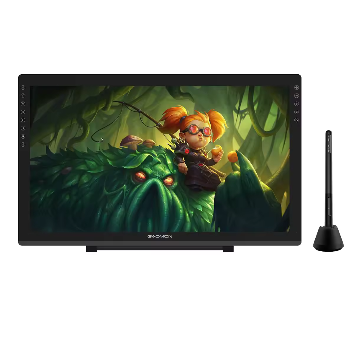 GAOMON Gráficos Tablet PD2200 Mesa digitalizadora Tela de 21,5 polegadas Caneta antirreflexo para desenho com 8 teclas de atalho