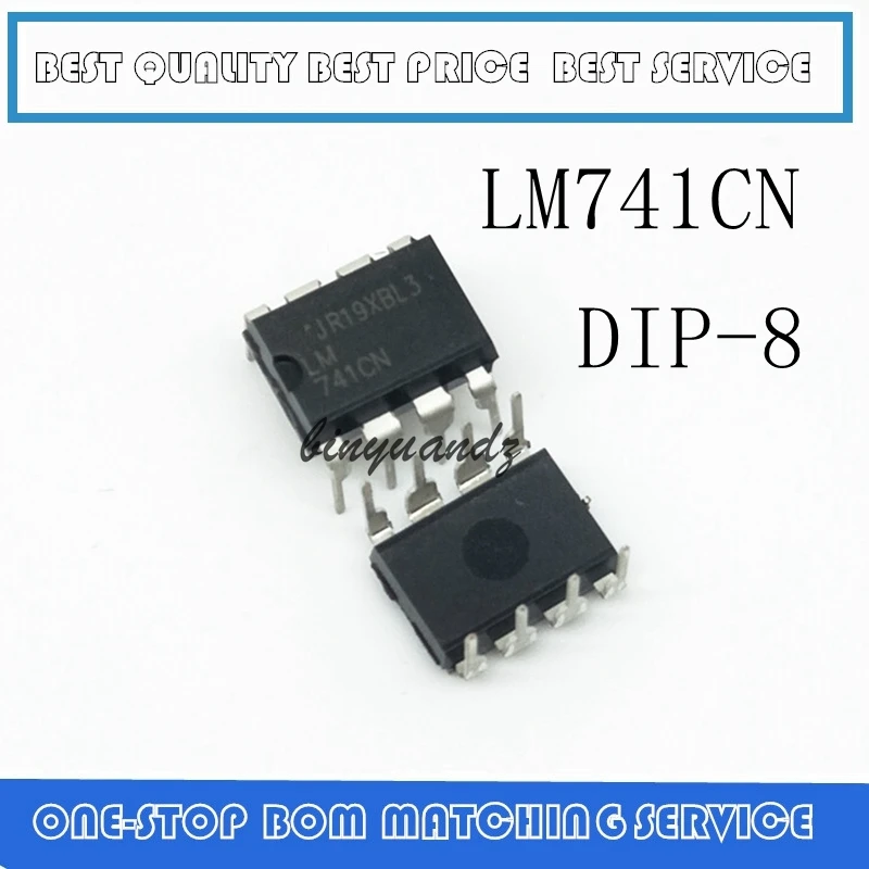 100PCS   New UA741CN DIP-8 UA741 UA741CP LM741CN OPERATIONAL AMPLIFIERS IC