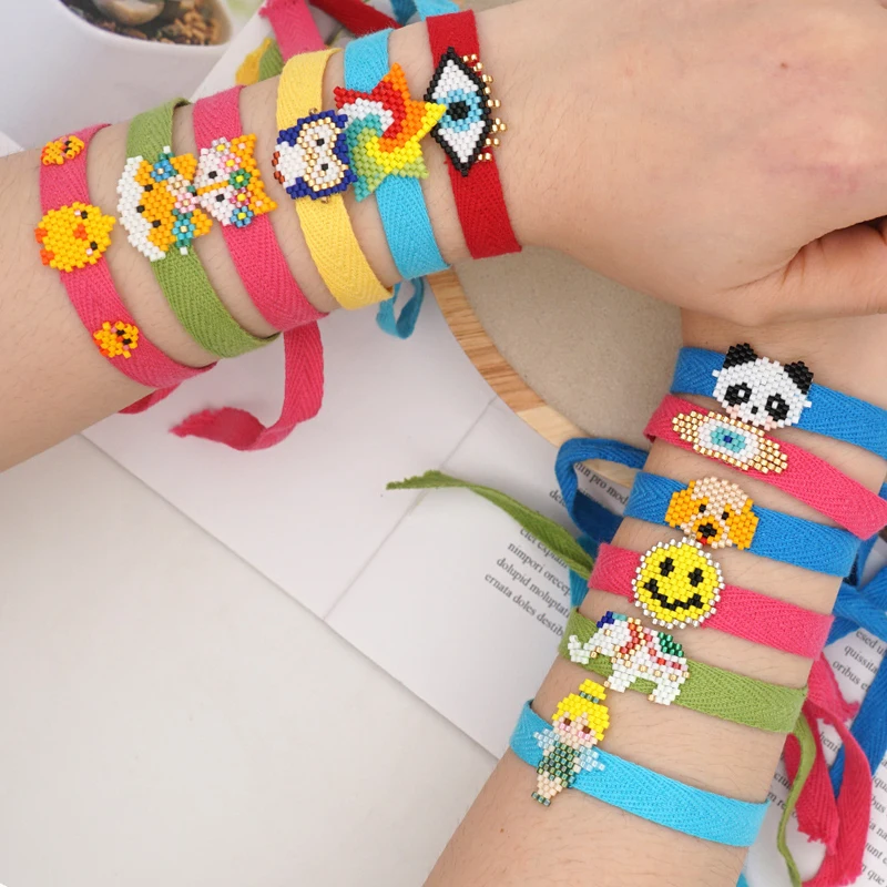 

5Pcs/Lot Handmade Miyuki Multicolor Bracelet Fashion Jewelryhigh Quality Jewelry