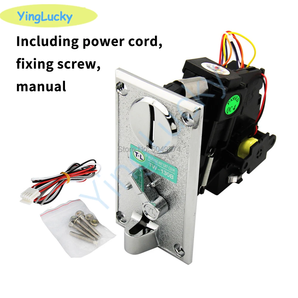 

free shipping 1pcs TW-130B Coin Acceptor Advanced Front Entry Single Selector for Vending Machines ARCADE COIN