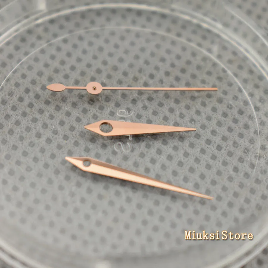Silver/rose gold watch hands fit Miyota 8205,8215,821A Mingzhu DG2813 3804 Movement image 5