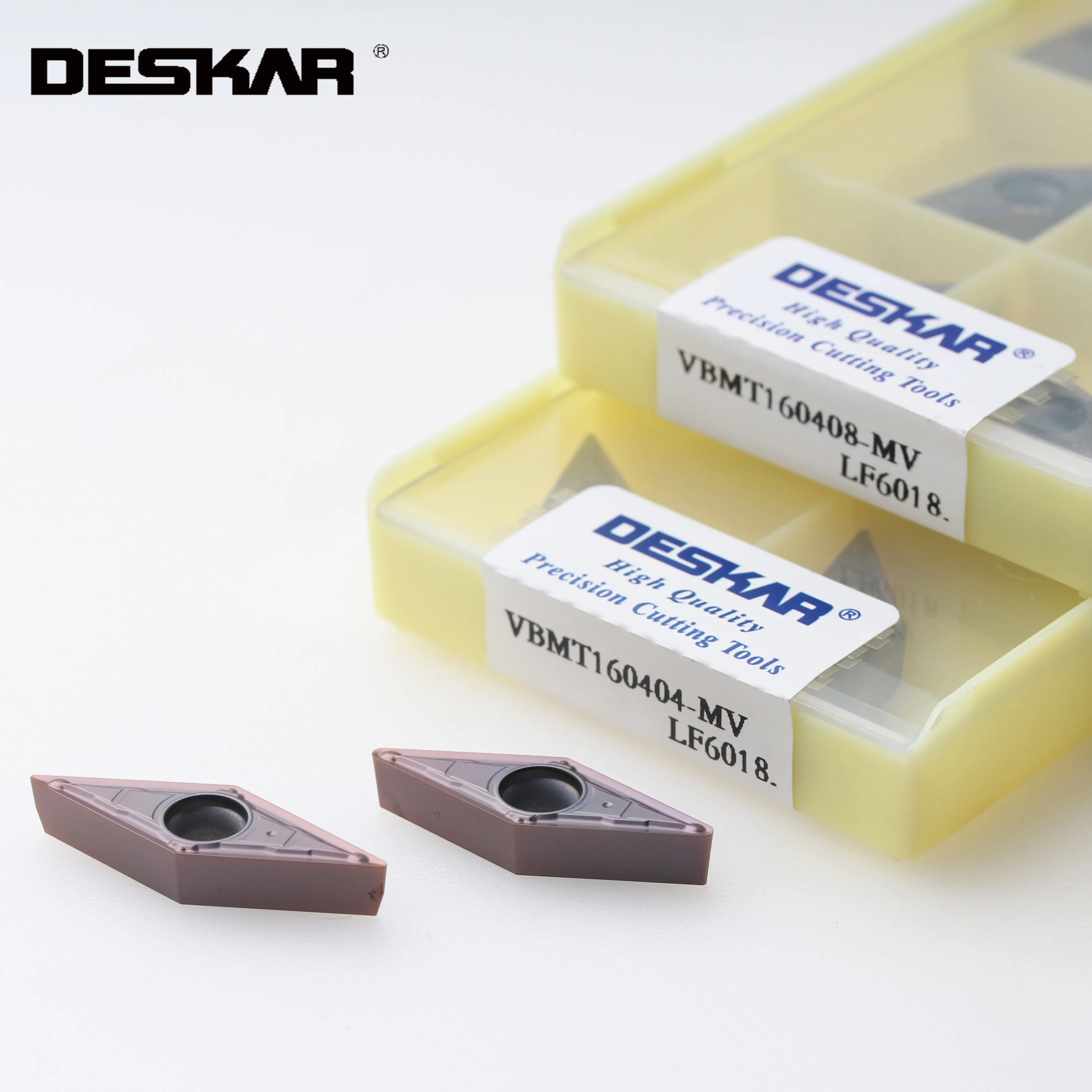 DESKAR VBMT110304 VBMT160404 VBMT160408 MV LF6018 LF6118 Carbide Inserts CNC Lathe Cutter Cutting Tool Parts For Stainless Steel