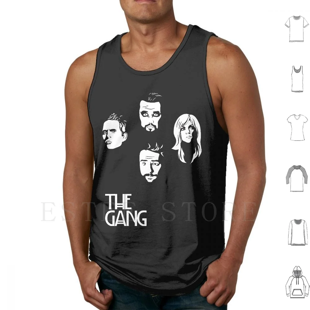 Está sempre ensolarado na gangue (, Charlie, Dee, Dennis) Regatas Colete sem mangas Danny Devito Frank Reynolds é sempre