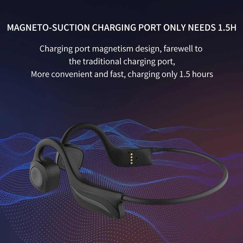 AIKSWE سماعات توصيل العظام بلوتوث اللاسلكية سماعة 8 جيجابايت IPX8 مقاوم للماء MP3 مشغل موسيقى السباحة الغوص الرياضة سماعة