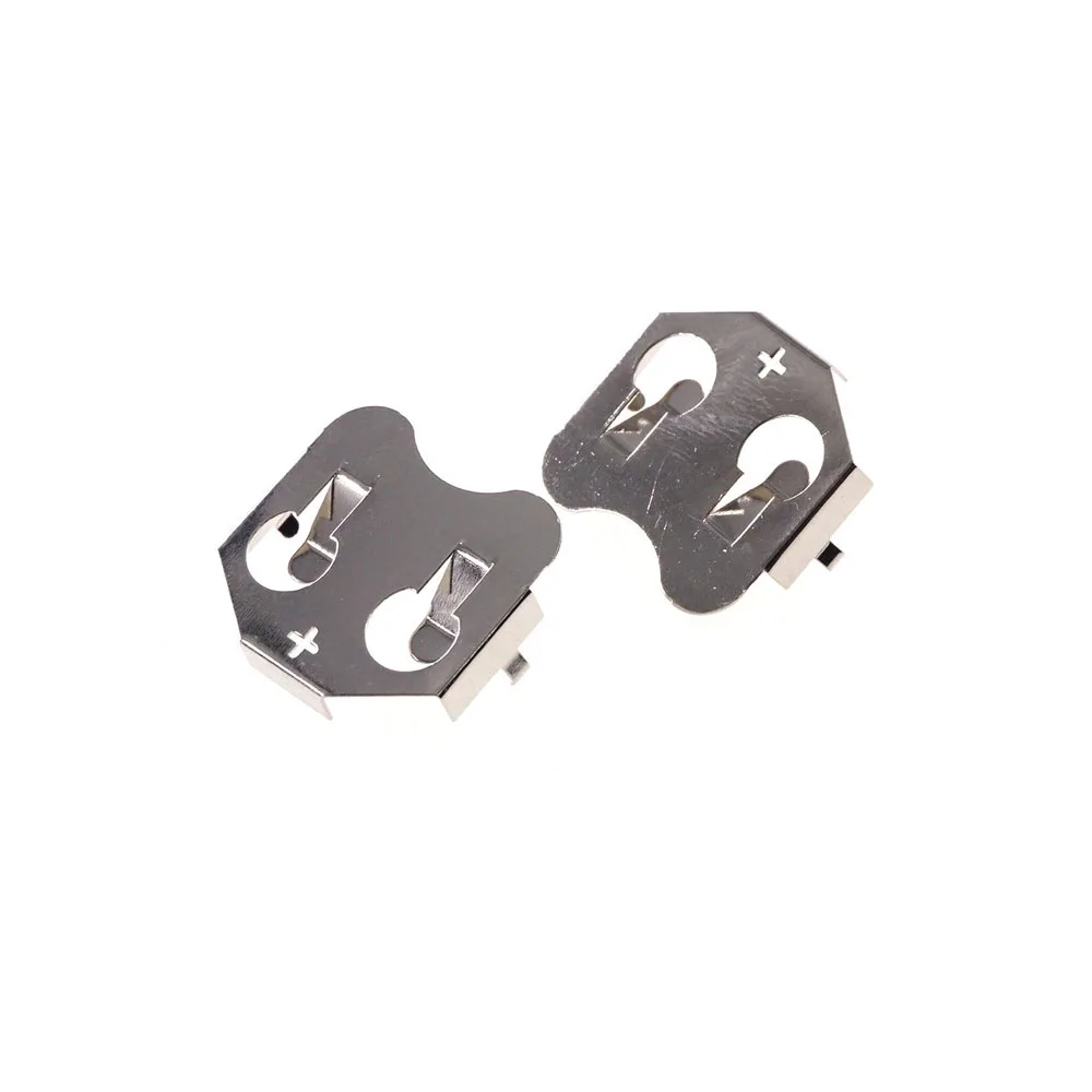 50 Pcs 20.0MM CR2032 2032 Battery Button Cell Holder Coin Retainer Power Supply Connector Clip Through Hole PCB Solder