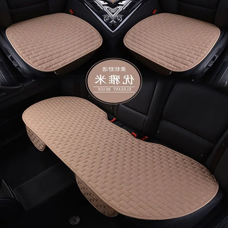 

Car Seat Cushions 1 Set Car Single Car Seat Cover For All Sedan Car Styling Auto Accessories Linen Fabric