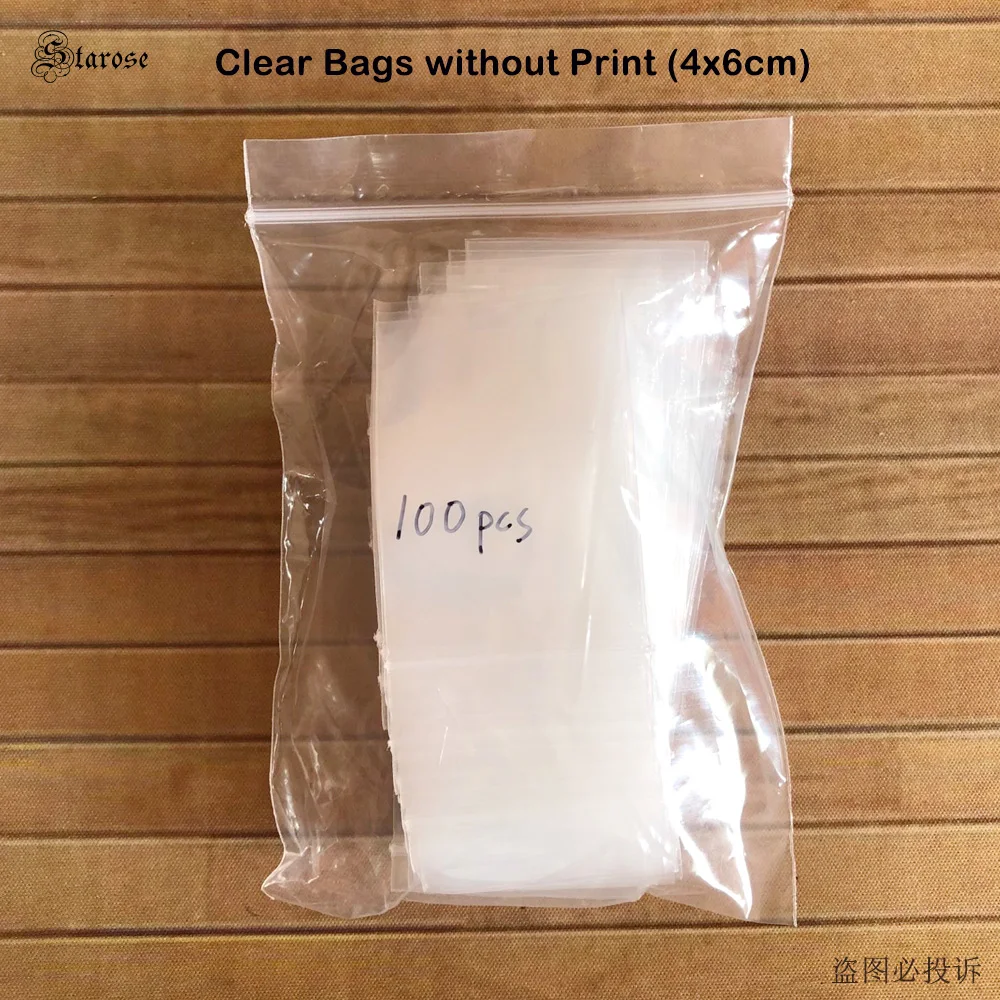 Starose 100 Teile/los Neue 4x6 cm Daumen Up Druck Klare Druckverschlussbeutel Glück Schmuck Verpackung ZIP Beutel wasserdichte Kunststoff Versiegelt Beutel – Detail 8