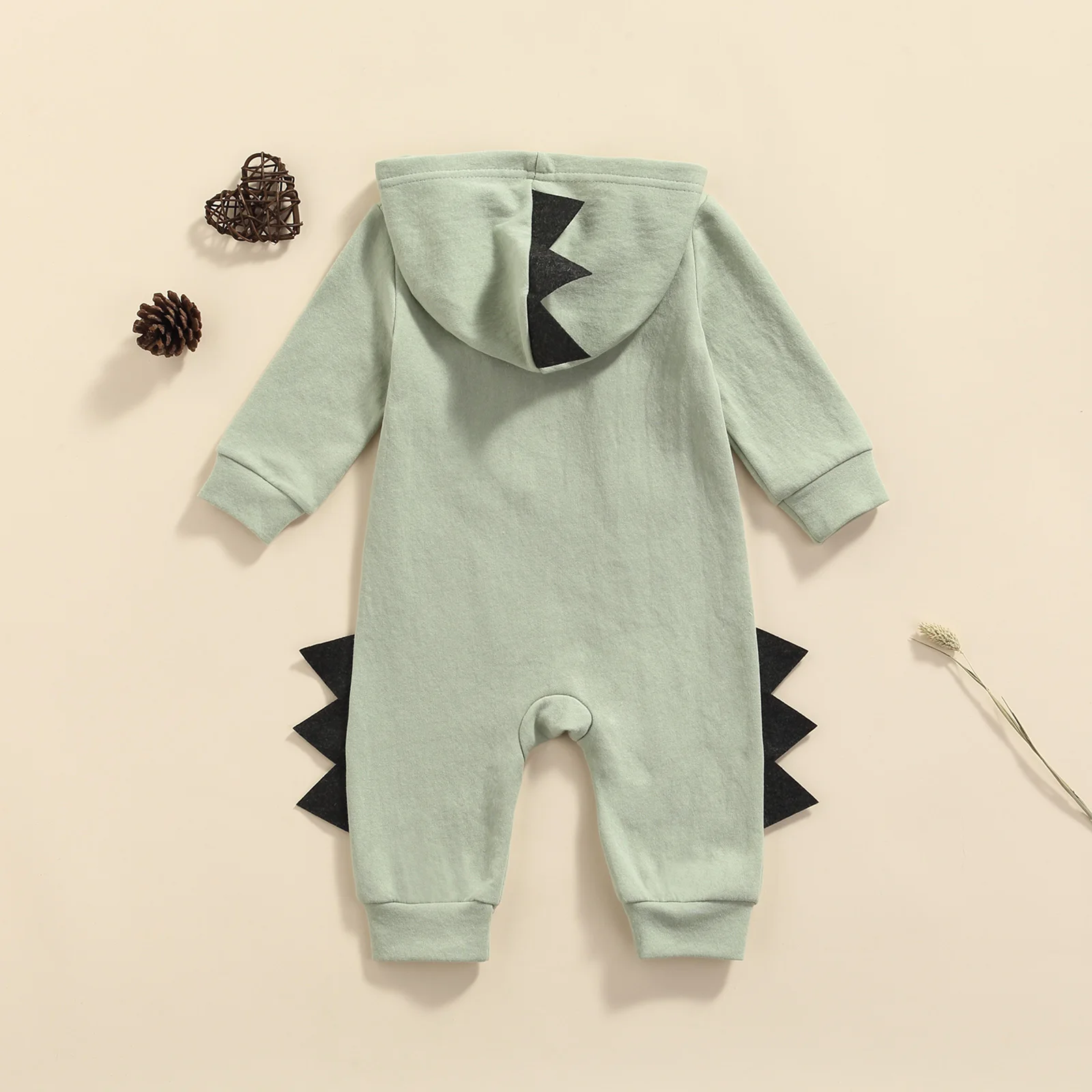 الوليد بيبي بوي فتاة للجنسين بذلة لطيف ديناصور مقنعين رومبير طويلة الأكمام البريدي متابعة الملابس لربيع الخريف 0-18days