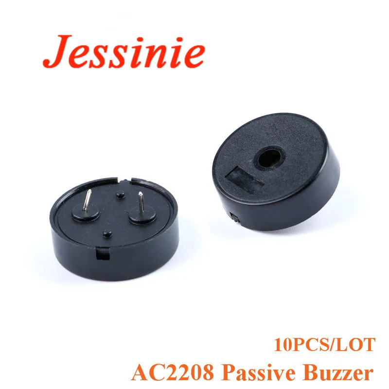 

10pcs AC2208 Passive Piezoelectric Buzzer AC 3-24V 22*8mm Mini Piezo Buzzers Speaker Frequency 4KHZ Diy Electronic