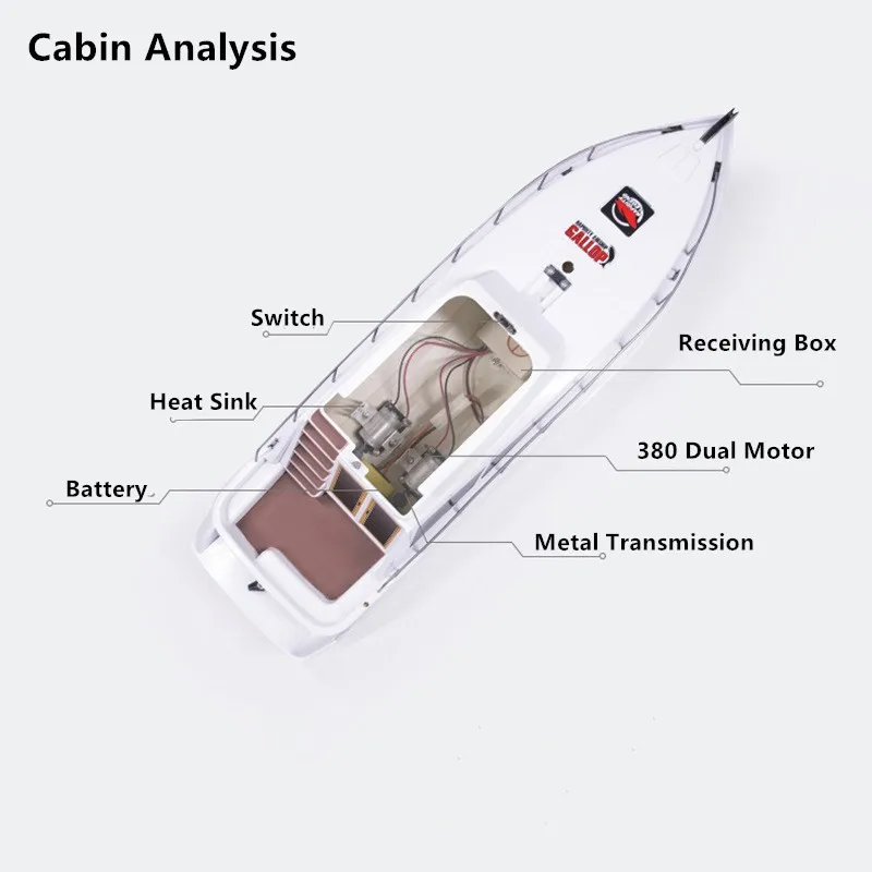 Metalen 70 CM Grote RC Boten Hoge Snelheid Elektrische Rc Racing Boot 30 KM/u Waterdichte RC Speedbodt kid outdoor spelen speelgoed RC Racing Boot