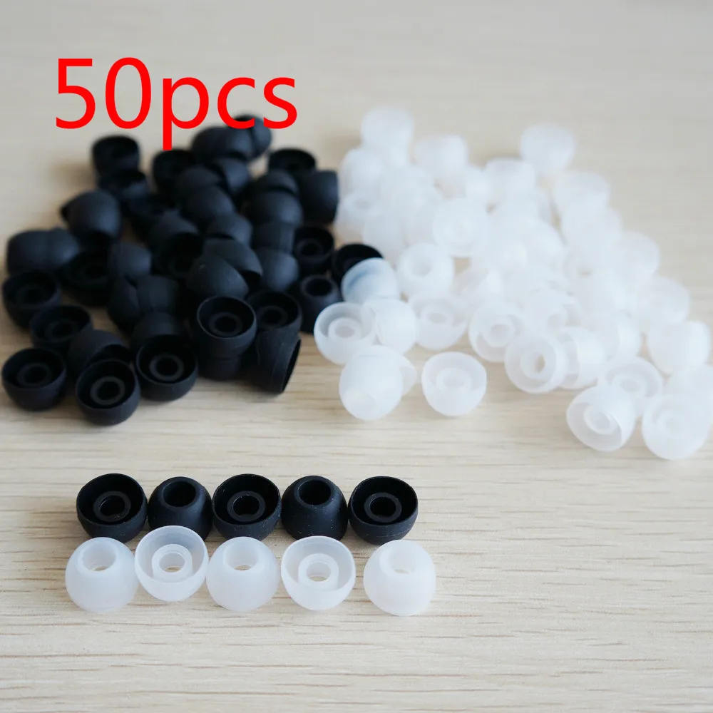 50pcs/lot Silicone Replacement Earbuds Tips For Sony Ear Bud Eartips Cushions Ear Gel Cover