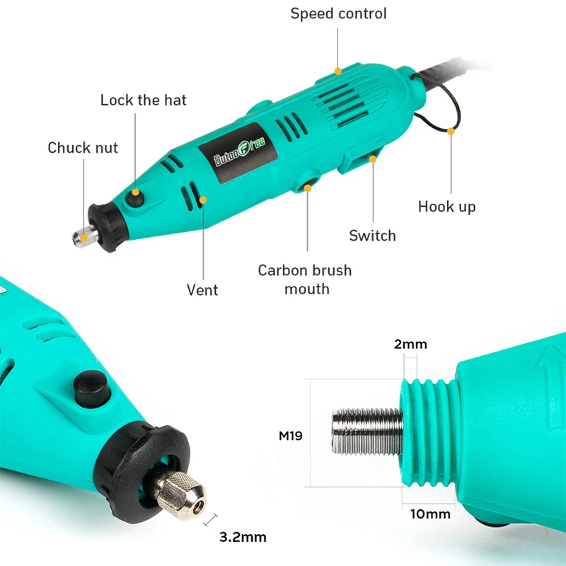 110V/220V ไฟฟ้าเครื่องเจาะขนาดเล็ก6ความเร็วแกะสลักปากกาเครื่องเจาะขนาดเล็กไขควงไฟฟ้าเครื่องขัดส้นเท้าชุดอุปกรณ์