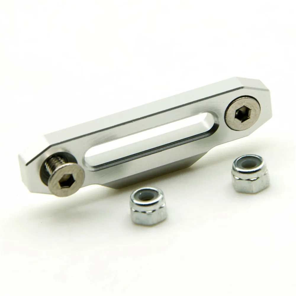 YEAHRUN Aluminum Alloy Winch Control Mount Plate Hawse Fairlead for 1/10 RC Crawler Car D90 RC 4WD