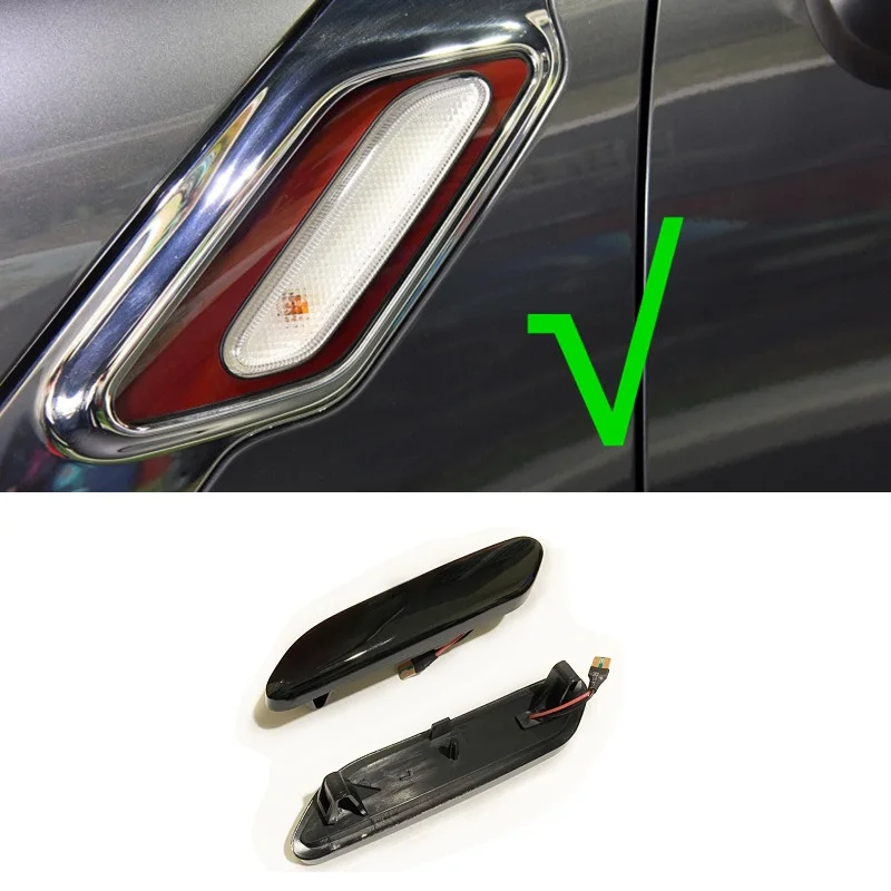 Suitable for Mini Countryman Cooper One R60 Paceman Cooper R61 Smoke Black Dynamic LED Indicator Side Marker Signal Light
