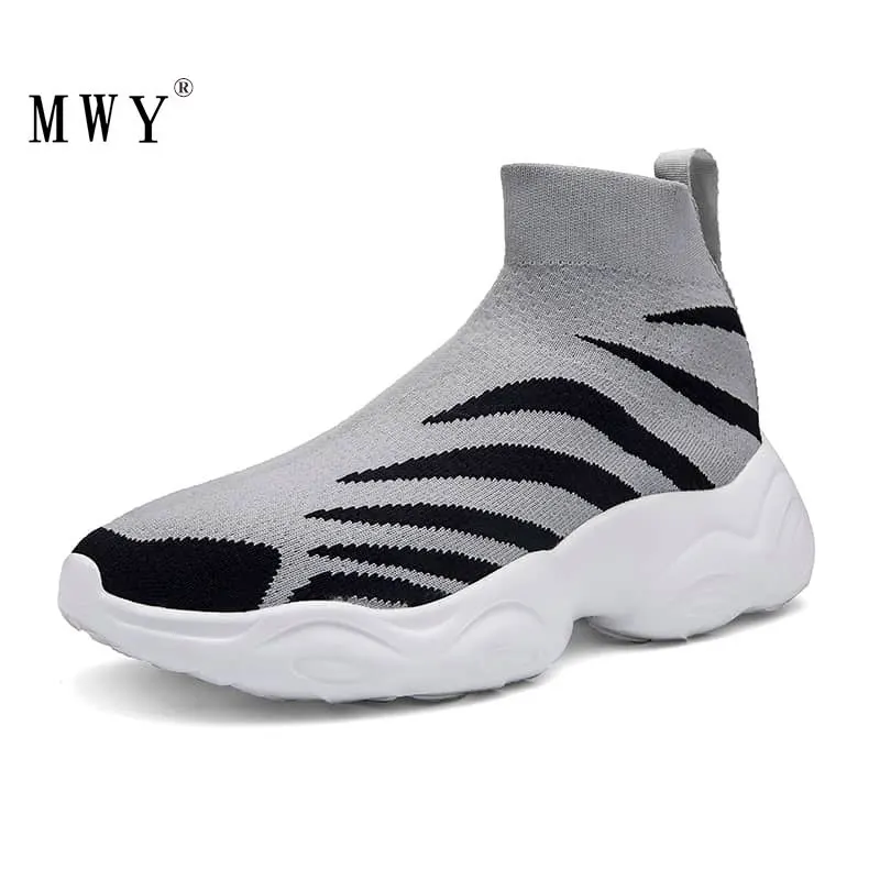 MWY Winter Short Plush High Top Socks Women Sneakers Casual Walking Shoes Unisex Platform Shoes Plus Size Zapatillas Mujer