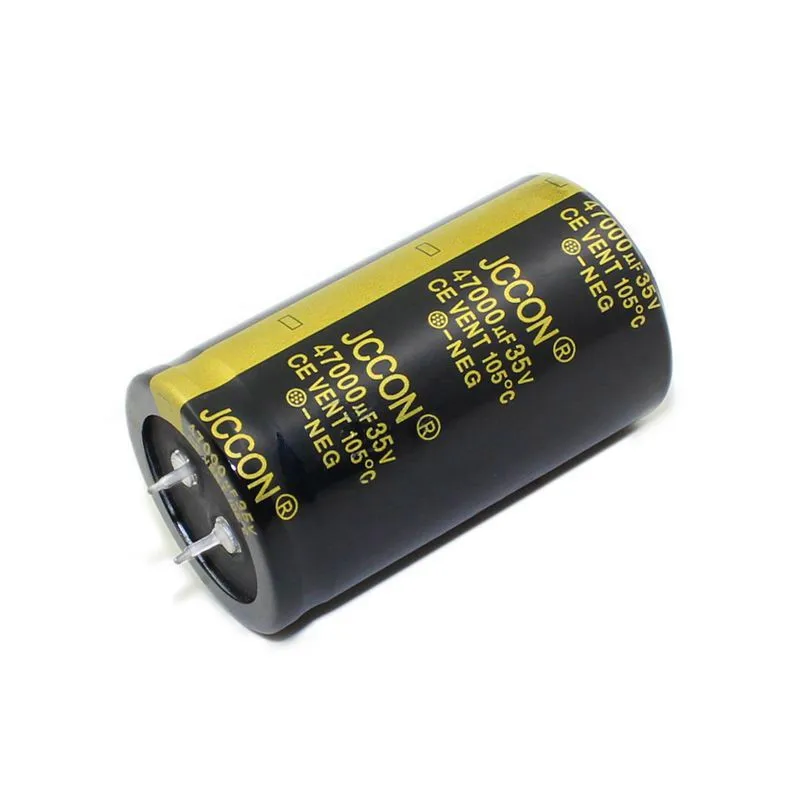 35v47000uf JCCON سميكة القدم كهربائيا مكثف حجم 35*60 العاكس السلطة مكبر للصوت الصوت مكثف الطاقة