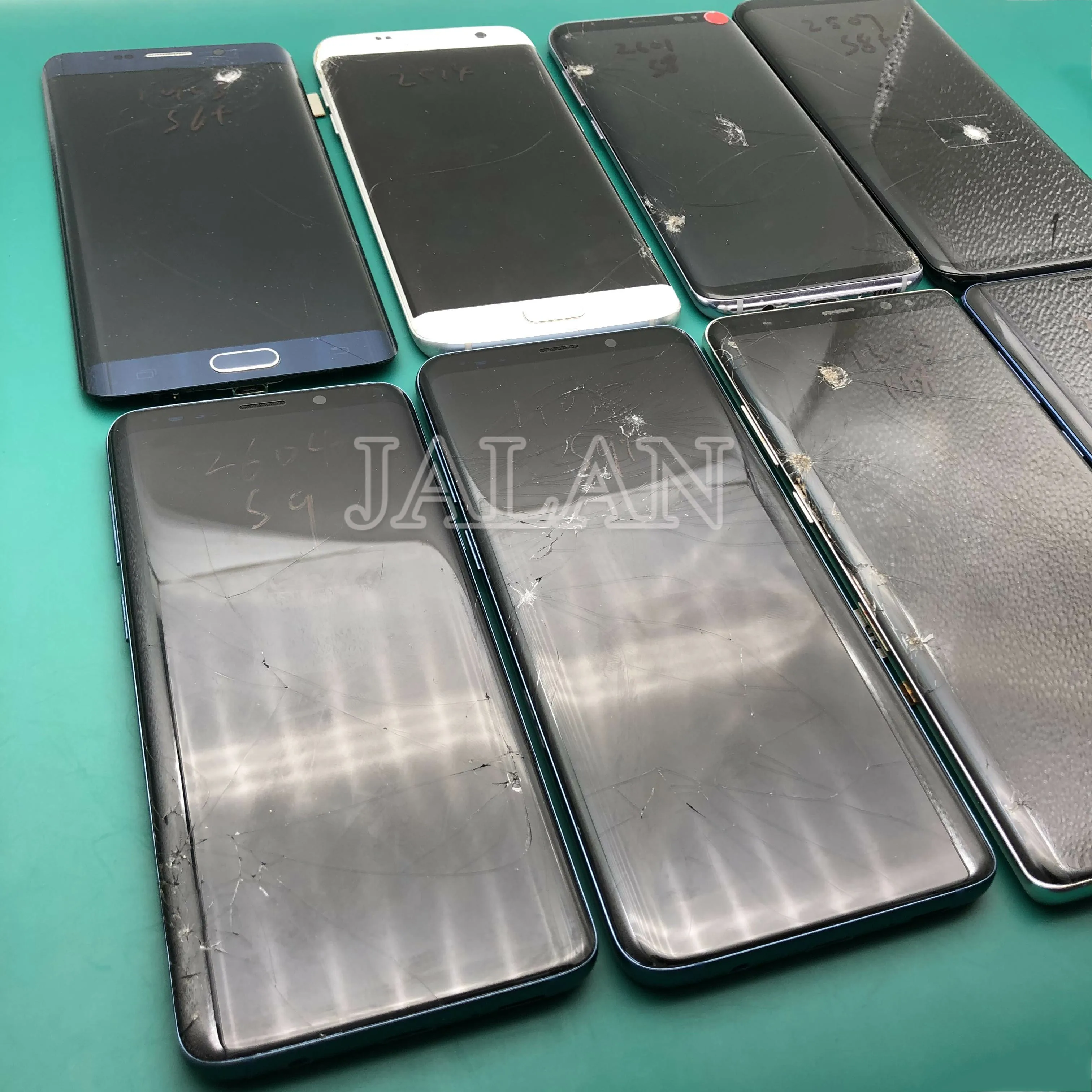 

LCD Practicing Repair Broken LCD Screen For Samsung S7edge S8 S8plus S9 plus Note 8 9 Display Have Black Dot Touch Working Well