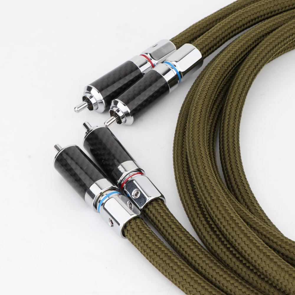 Pair 2 Rca To 2 Rca Stereo Cables Male To Male Aux Cable Jack for Home Theater HDTV TV DVD Loudspeaker Box Power Amplifier