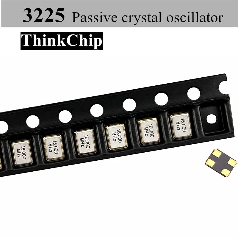 (50 Pcs) 3225 Passive crystal oscillator SMD series kits 3.2*2.5mm 12MHZ 16MHZ 20MHZ 24MHZ 25MHZ 26MHZ 27MHZ 30MHZ 32MHZ 40MHZ