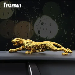 Car Ornaments Leopard Figurine Cool Auto DEcor Automobiles Interior Dashboard Resin Crafts Home Decoration Accessories Gift