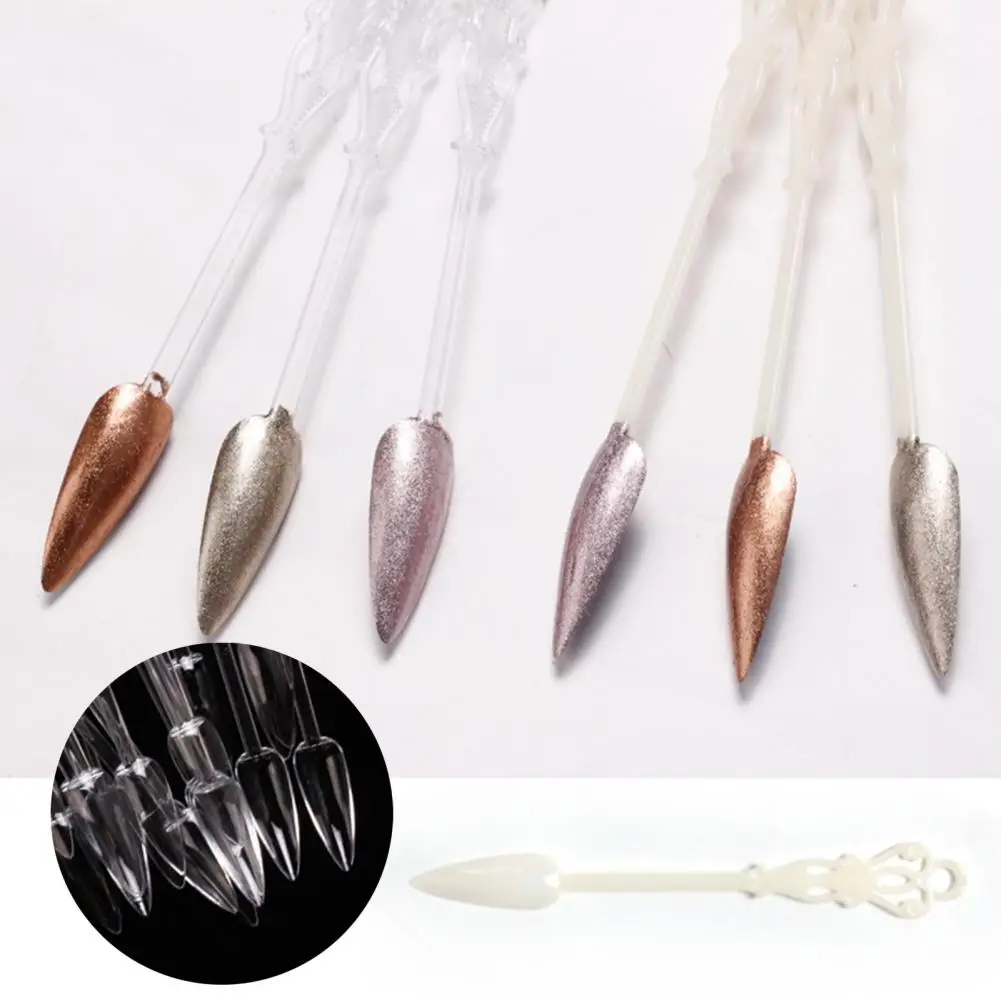 Quick Building Lightweight Nail Art Polish Gel Tip Practice Display Fan for Beauty