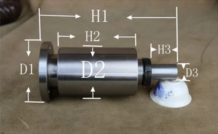 80/100/125/160 small lathe spindle, high-strength screw connection, woodworking lathe, headstock assembly, with flange