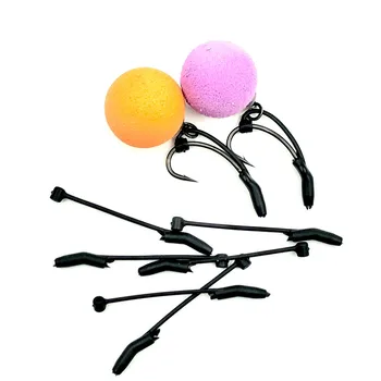 잉어 낚시 후크 슬리브 액세서리, 블랙 D 리그 키커 라인 얼라이너, 헤어 리그 엔드 태클 페스카 붐, 10 개 