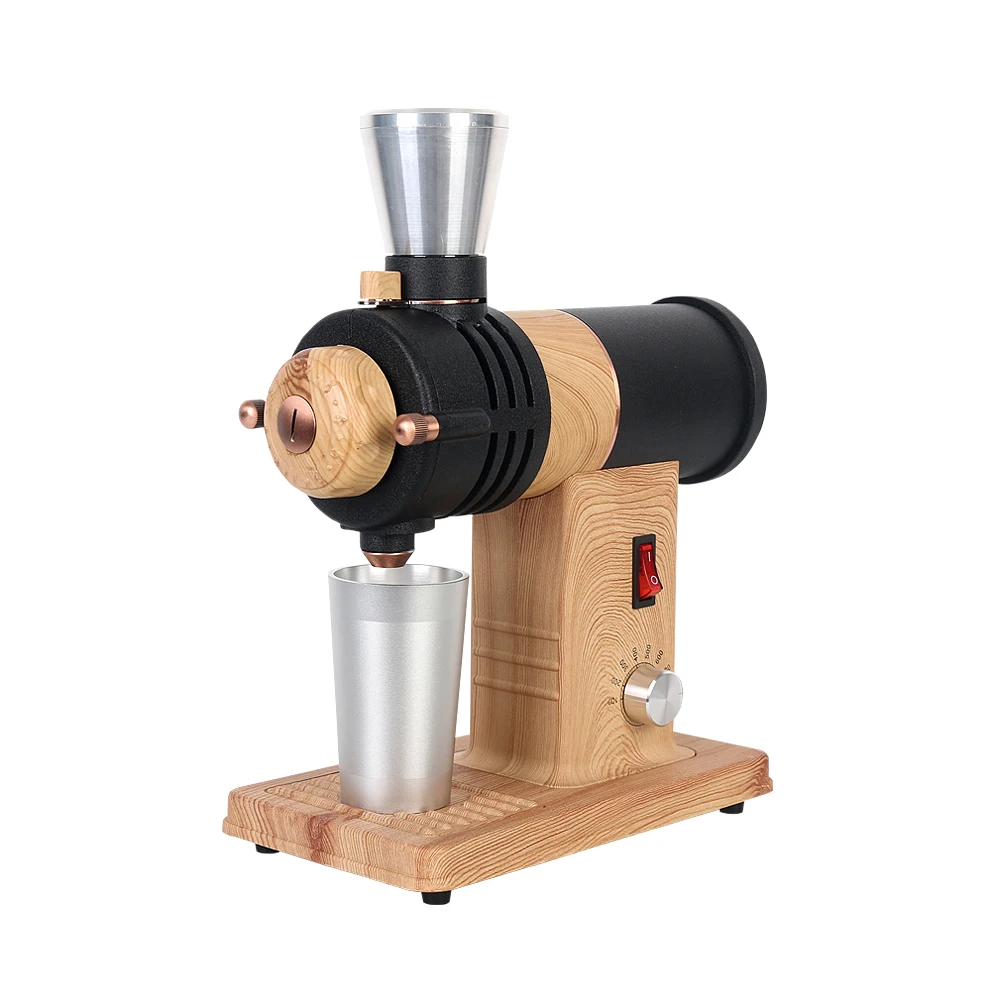 Itop 78mm ghost rebarba moedor de café elétrico velocidade ajustável americano grãos máquina moagem para gotejamento café copo alumínio