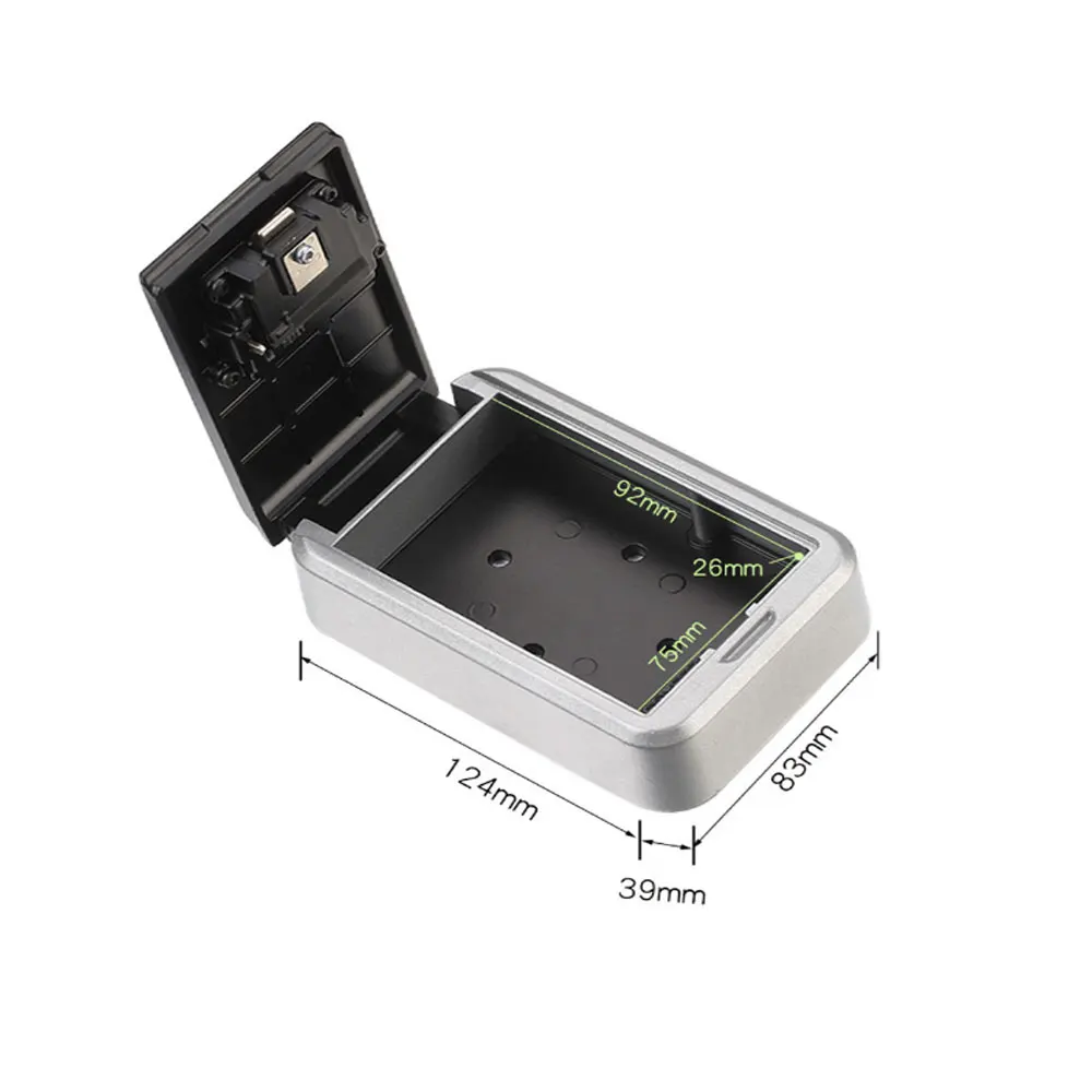 Muur Gemonteerde Key Safe Mini Opslag Key Box Opslag Lock Box Met 4 Cijfercombinatie Waterdichte Cover Voor outdoor Gebruik