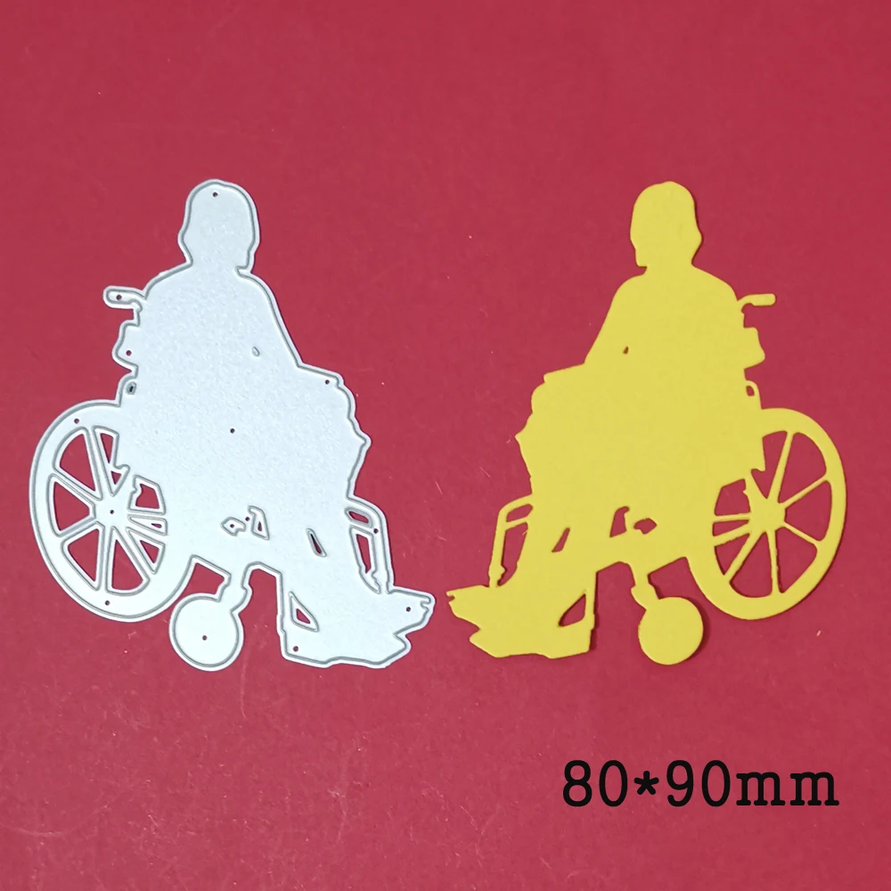 Wheelchair&Grandmother Metal Cutting Dies For Stamps Scrapbooking Stencils DIY Paper Album Cards Decoration Embossing 2020 New