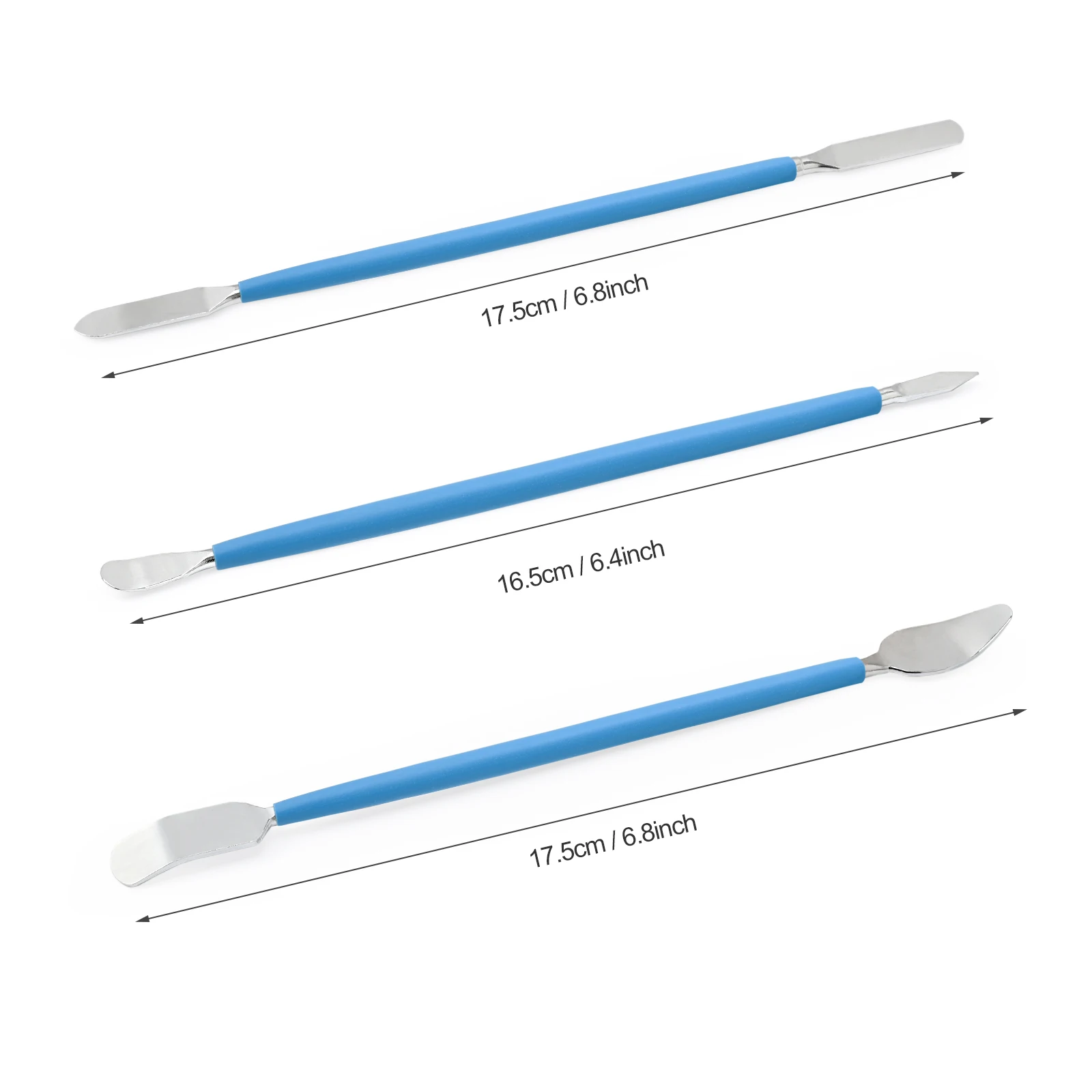 EHDIS Car Vinyl Edge Wrapping Tool Carbon Film Tucking Squeegee Round Sharp Double-end Metal Scraper Auto Repair Disassembly Set