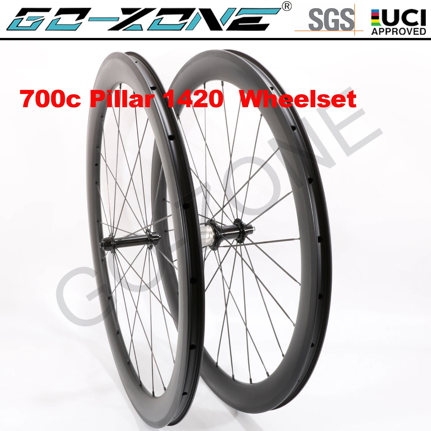 

Ceramic Hubs Rim Brake Carbon 700c Wheelset Clincher Tubeless Tubular Powerway R13 Pillar 1420 Carbon Road Rim Brake Wheels