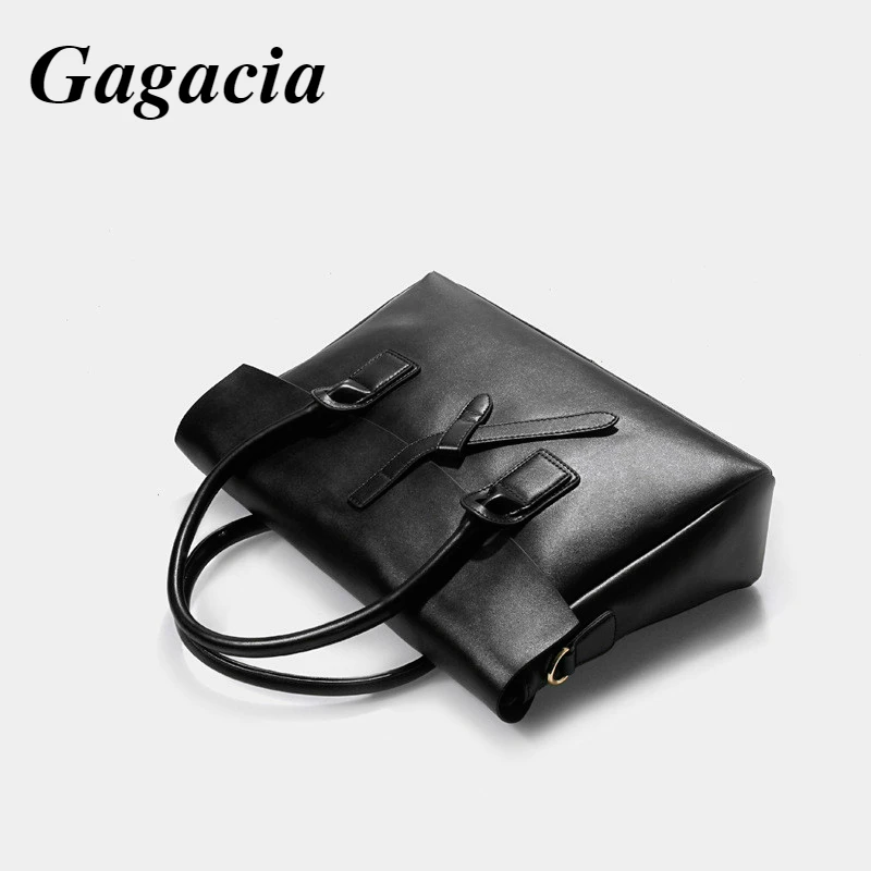 GAGACIA Business Women\'s Briefcase Bag Woman Genuine Leather Laptop Handbag Work Office Ladies Crossbody Bags For Women Handbags