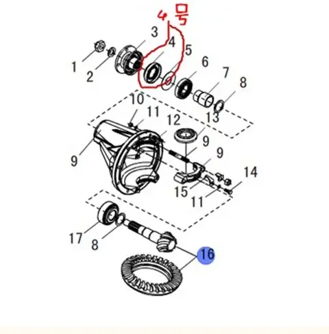 45*72*9/12 Rear axle differential oil seal for Great wall Haval H5 Wingle 5/6 half shaft oil seal