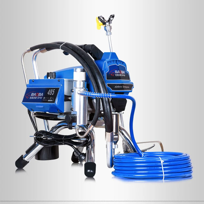 495 Brushless High Pressure Airless Spraying Machine 2500W Home Decoration Wall Coating Paint Spraying Machine 2.5L/min