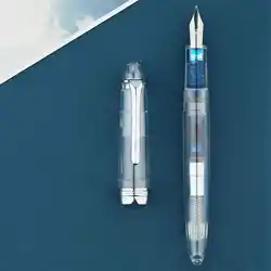 Majohn S6 Resin Fountain Pen EF F nib Wrting Pen with Pen Box Office Business Writing Gift Ink Pens