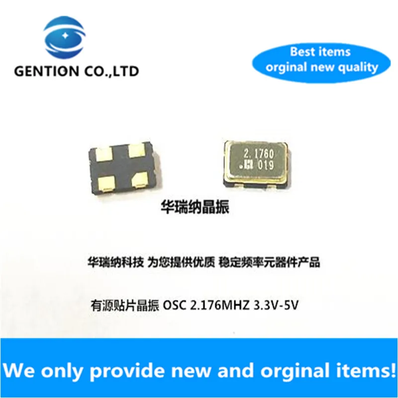 

10pcs 100% new and orginal OSC 5032 2.176M 2.176MHZ Active SMD crystal oscillator 5X3.2mm 4PIN 3.3V-5V