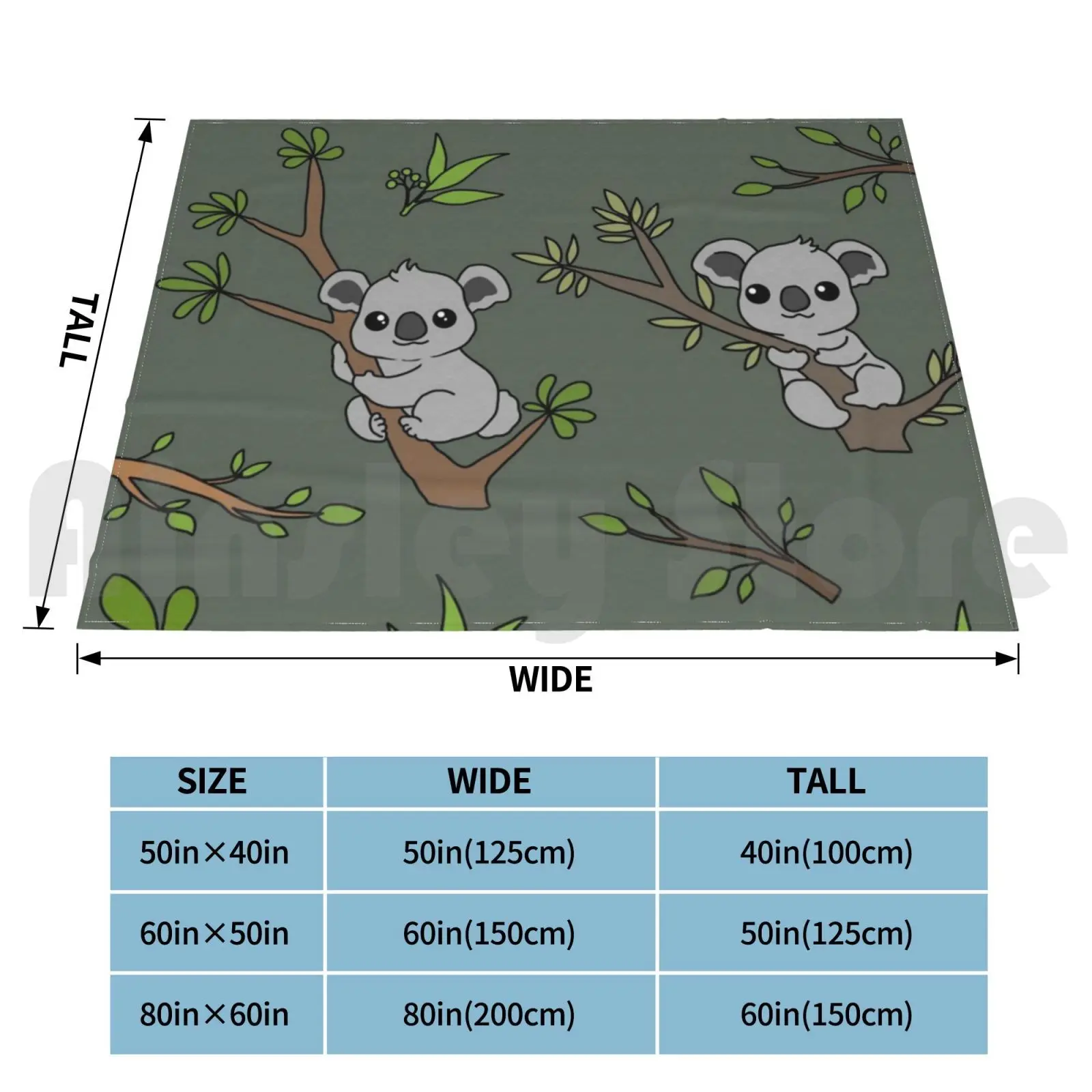 Koala Bear Eucalyptus Australia Koala Blanket Fashion Custom Australia Australia Australia Australia Souvenir