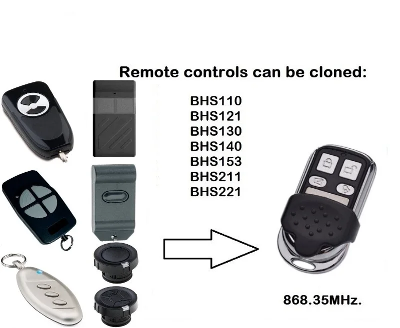 Hormann Marantec Berner 868 mhz powielacz pilota klon HSE2 HSE4 HSM2 HSM4 868 cyfrowy D382 D302 868 nadajnik BHS121