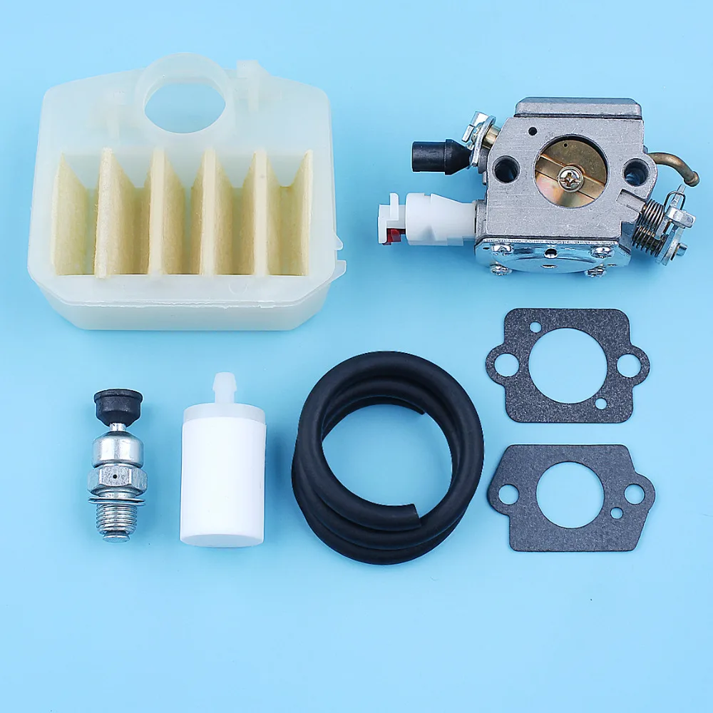 

Single Line Carburetor Carb Air Fuel Filter Gasket Kit For Husqvarna 346XP 340 345 350 351 353 Chainsaw Replace Zama C3-EL18B