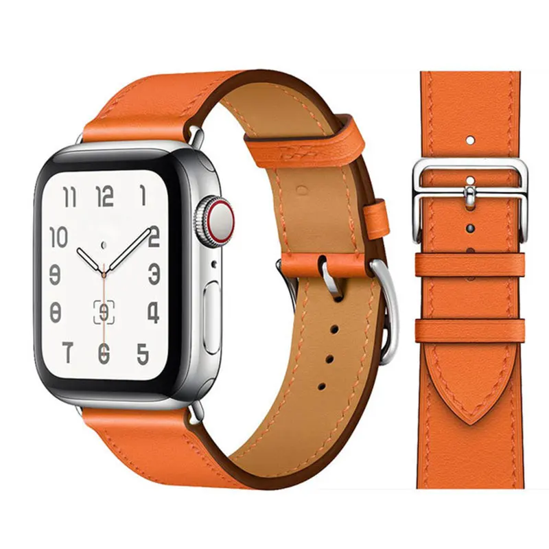 Leather strap for Apple watch band 44mm 40mm 45mm 41mm 38mm 42mm Single tour watchband bracelet iWatch series 8 Ultra se 7 5 3 6