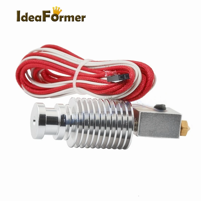 3D Printer Parts 12V/24V Volcano Printing head Wade Short-distance J-head Hot End With 0.6mm/0.8mm Nozzle for 1.75mm filament.