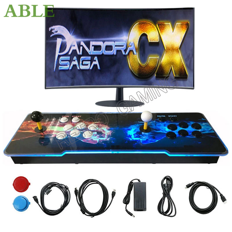 NEW Pandora Saga CX 2800 In 1 Console Arcade Game Machine With LED USB HDMI/ VGA 15hz crt Outp For Arcade cabinet