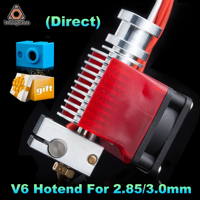 C Trianglelab V6 2.85/3.0mm Hotend 12V/24V Remote Bowen Print J-head Hotend And Cooling Fan Bracket For HOTEND For PT100