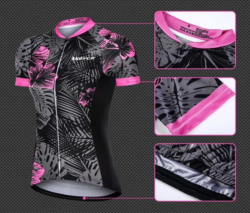 Damen-Fahrradbekleidung Mountainbike-Trikot Shorts Damen-Rennrad-Shorts und T-Shirt Jumpsuit Radsportanzug MTB – Detail 4